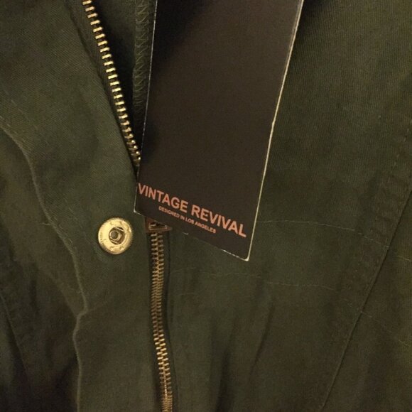 NEW Vintage Revival Small Boys 7/8 Green Hoodie Jacket - Picture 5 of 6